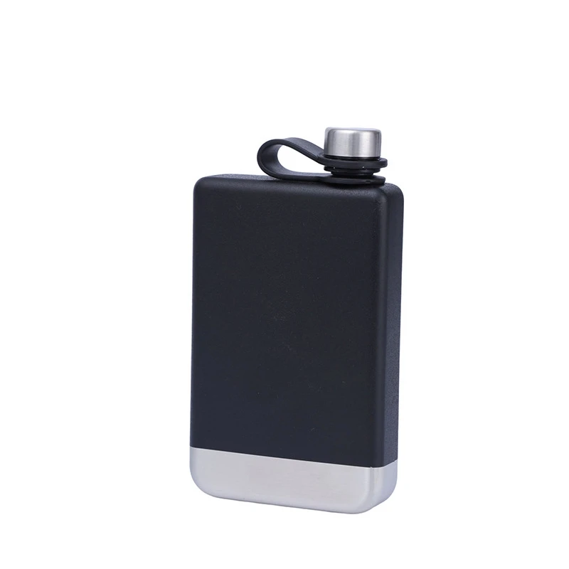 230ML 304 Stainless Steel Hip Flask Russian style outdoor portable wine bottle 8oz