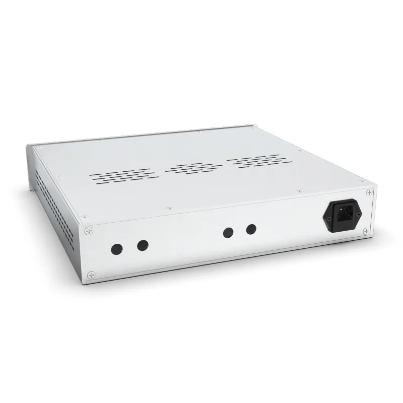 Silver Full Aluminum E500 Earphone Preamp Audio Amplifier Housing Chassis /AMP Enclosure /Case/DIY Box (330*62*308mm)