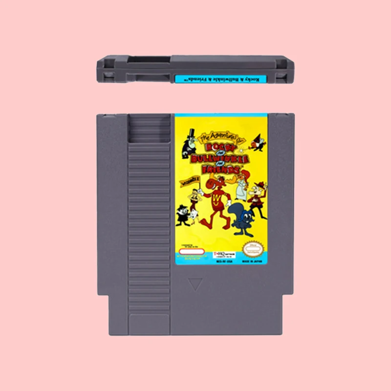 

For The Adventures of Rocky and Bullwinkle and Friends 72 pins Game Cartridge for 8bit NES Video Game Console