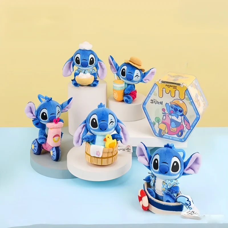 

Анимация Диснея Kawaii Stitch Surprise Box слепая коробка стежка кукла брелок школьная сумка кулон подарок для мальчиков и девочек ежедневный подарок