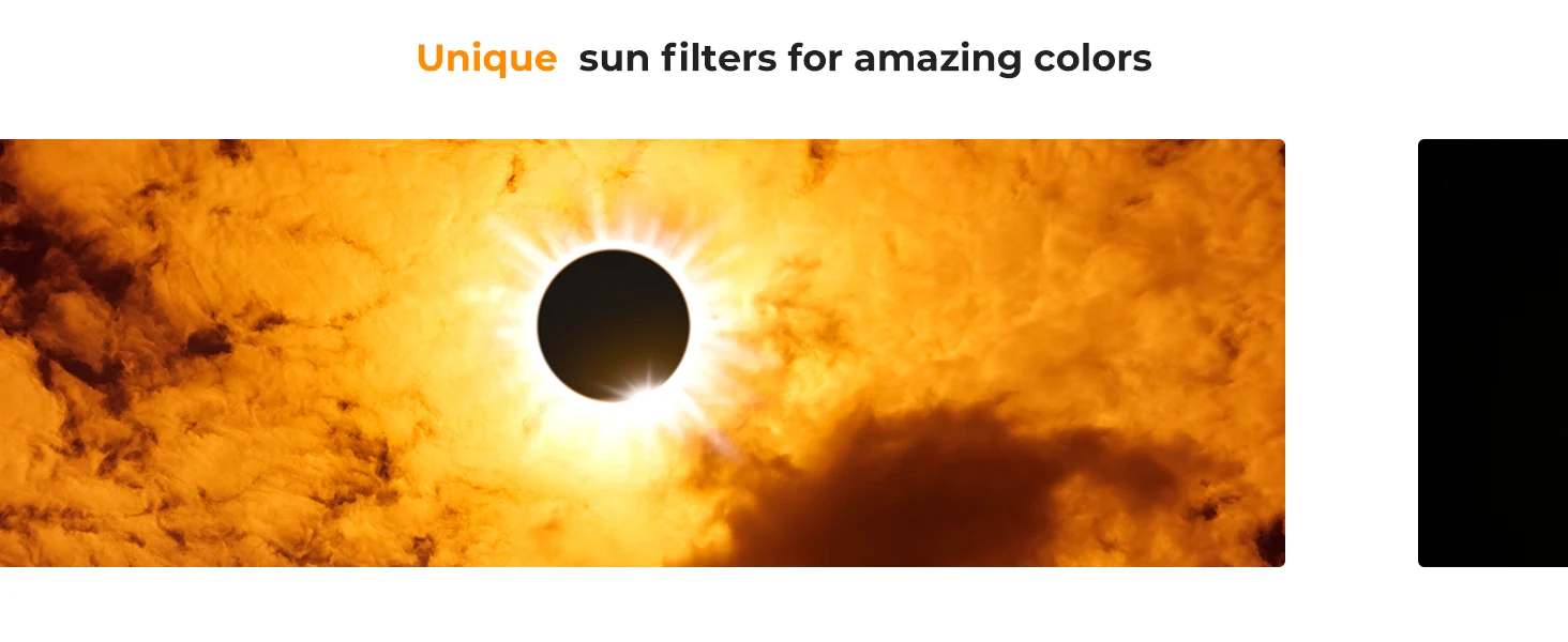 K & f concept 67mm nd1000000 solar corona solar eclipse sunspot filter 77mm 82mm filter NANO-X 49mm 52mm 55mm 58mm 62mm 72mm 95mm – Detail 4