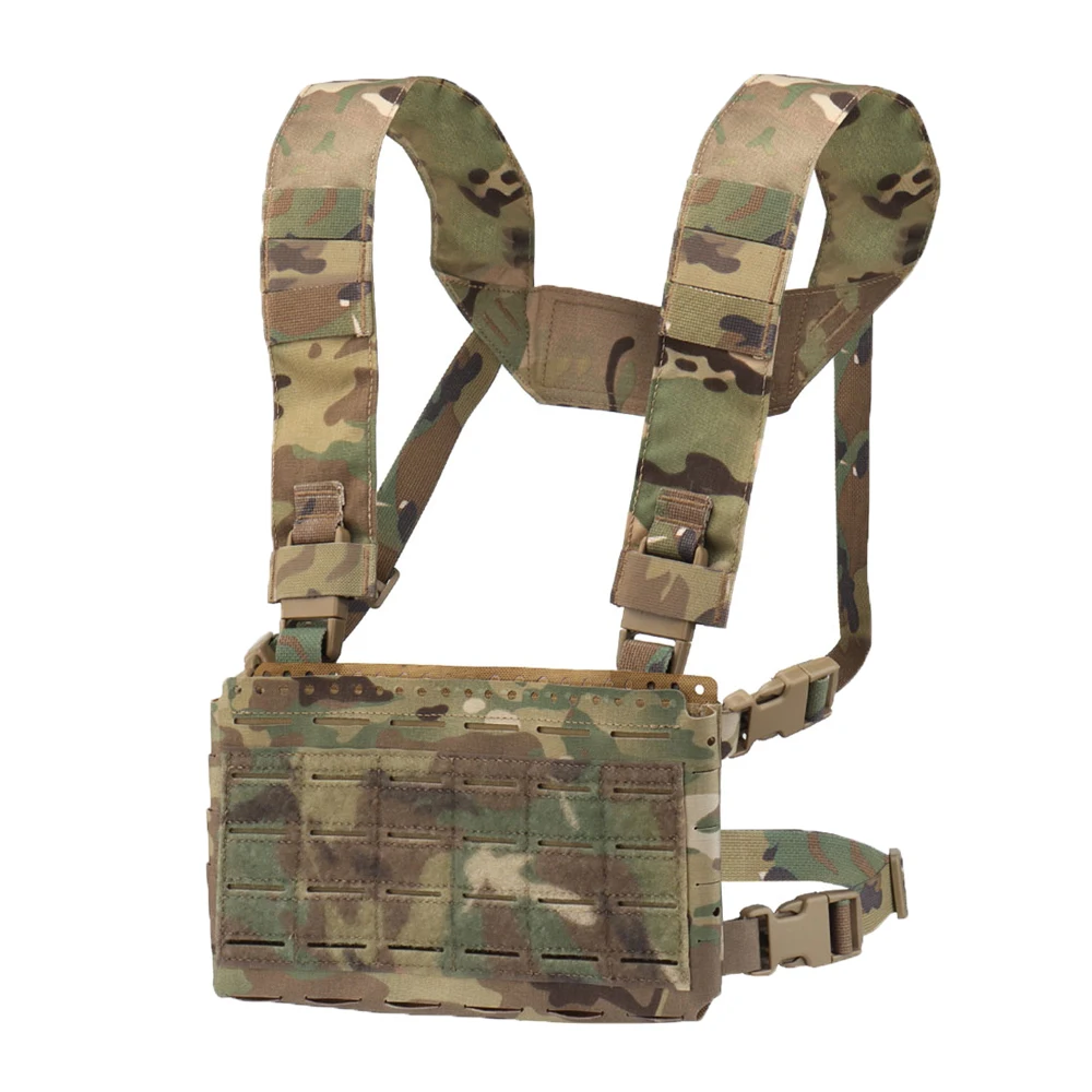 MK5 Tactical Chest Rig Laser Cut Micro Fight Chassis Triple 5.56 Magazine Pouch for MOLLE Plate Carrier Militar Hunting Vest