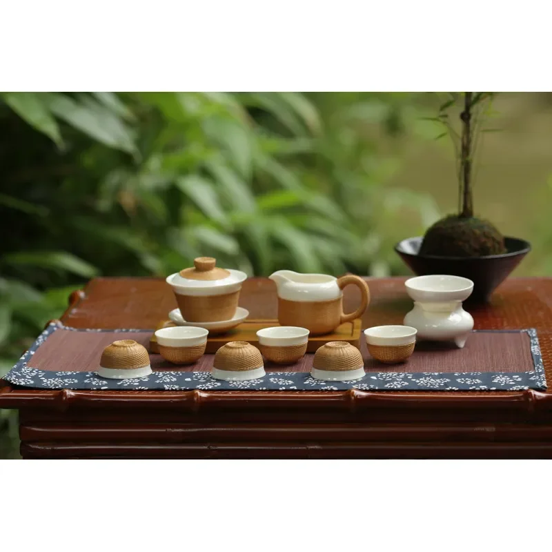 Eco-friendly Hand-woven Ceramic Porcelain China Style Sets From SICHUAN