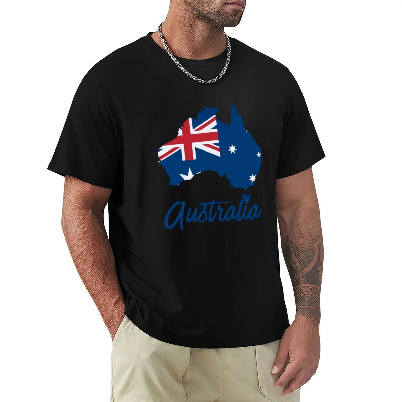 

Australia T-Shirt hippie clothes plus sizes Luxury man workout shirts for men