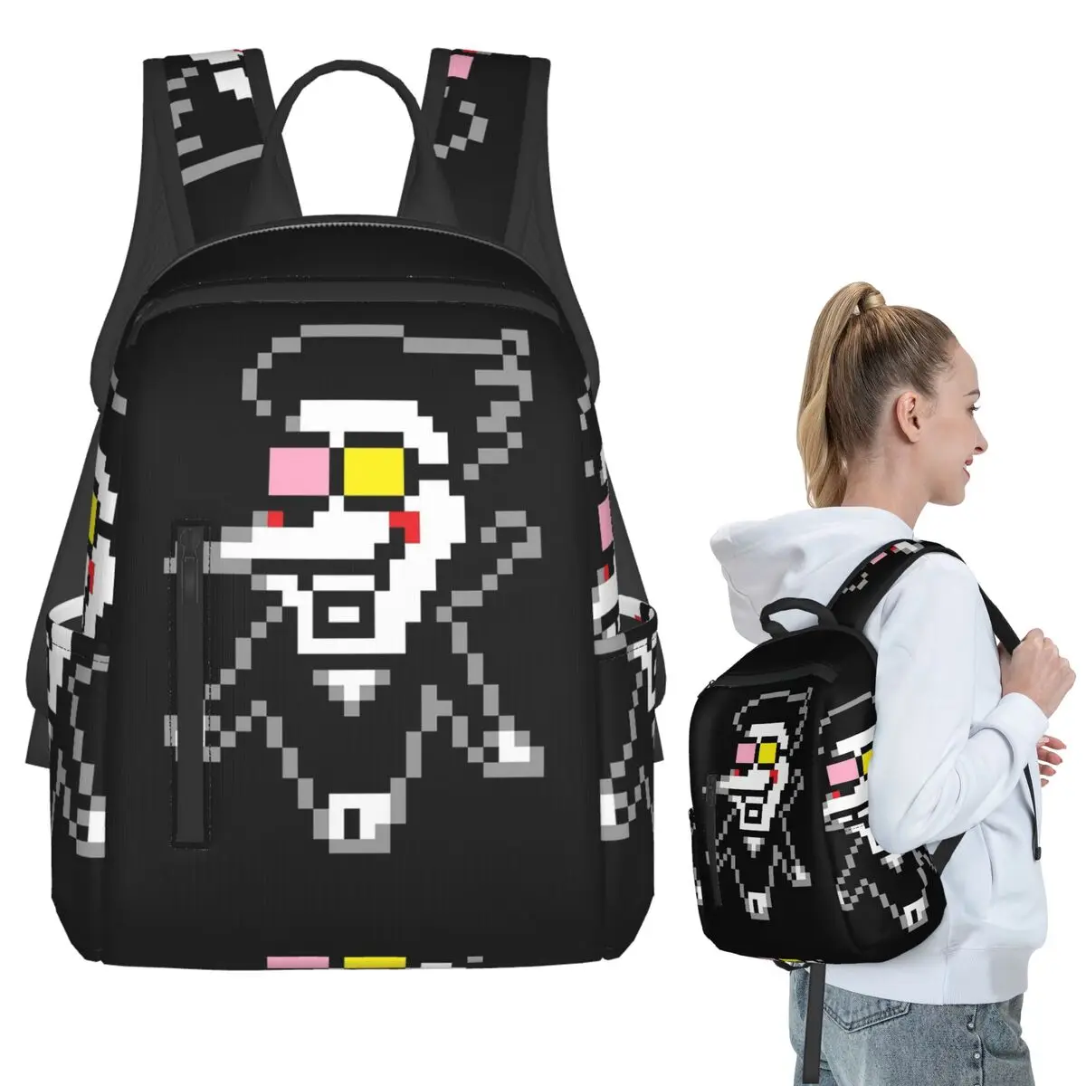 

Deltarune Chapter 2 Spamto Backpack Student BookBag Kids School Bag Laptop Shoulder Bags Boys Girls