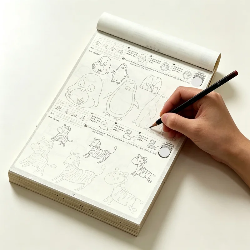 Learn to Draw Cartoon Animals: Super Tracing Practice Book – Fun Activity for Kids at Home