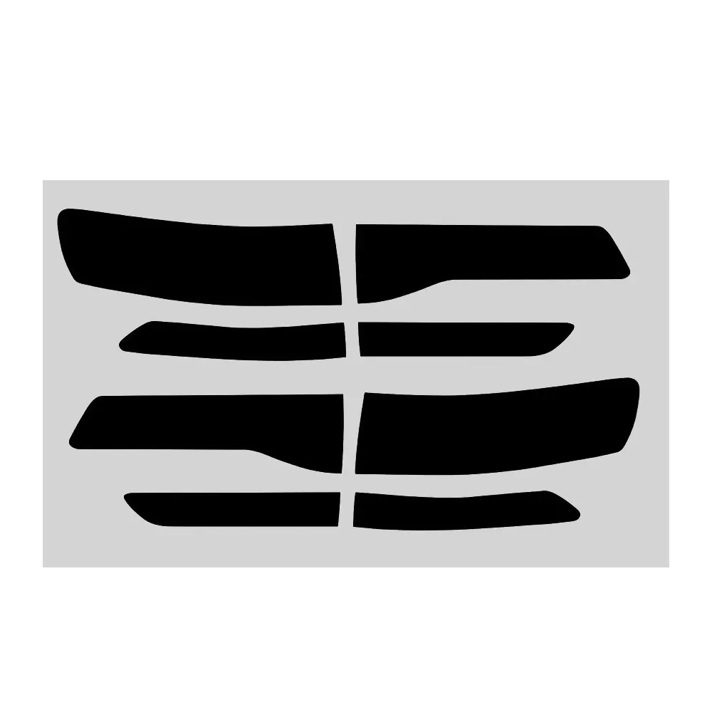 8 قطعة ل جيب ل جراند شيروكي اكسسوارات السيارات 2014-2019 الخلفية الذيل ضوء تينت تراكب الفينيل غطاء خفيف ملصق مائي اكسسوارات السيارات