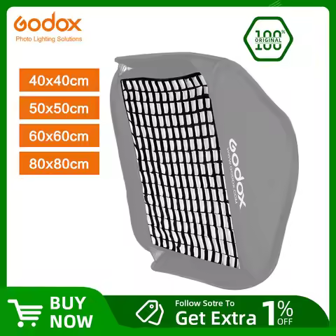Godox Grid Portable 40X40cm 50X50cm 60X60cm 80x80cm Photo Softbox Honeycomb Grid for Studio Srobe Flash Light (Grid Only)