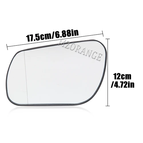 Imagen 2 del producto Espejo retrovisor de cristal para Mazda 3 2003-2010 para Mazda 6 2003-2008, lente de espejo lateral izquierdo con línea, piezas de repuesto profesionales