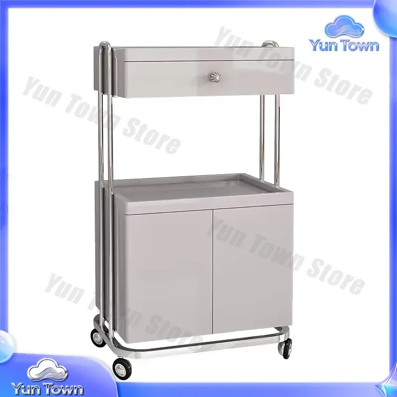 High-end Beauty Cart for SPA Salon Tattoo Eyelash Extension Manicure Pedicure Skin Care Treatment Station Rolling Trolley