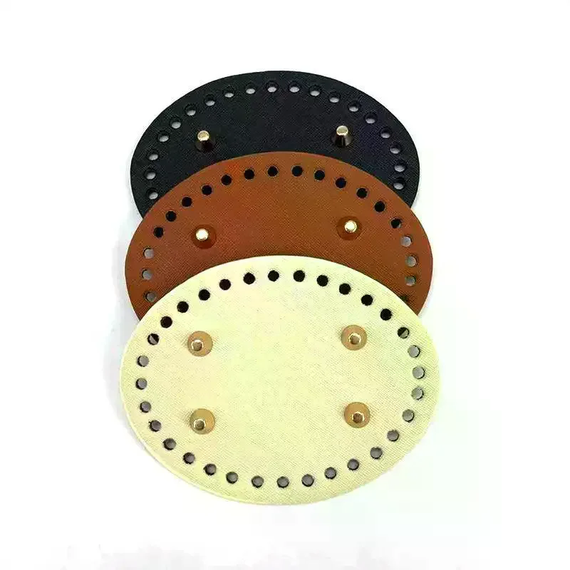 PU Leather Bag Bottom 1PC Durable Long Rivets Baseplate for Handcraft Lovers DIY Personalized Bag Making
