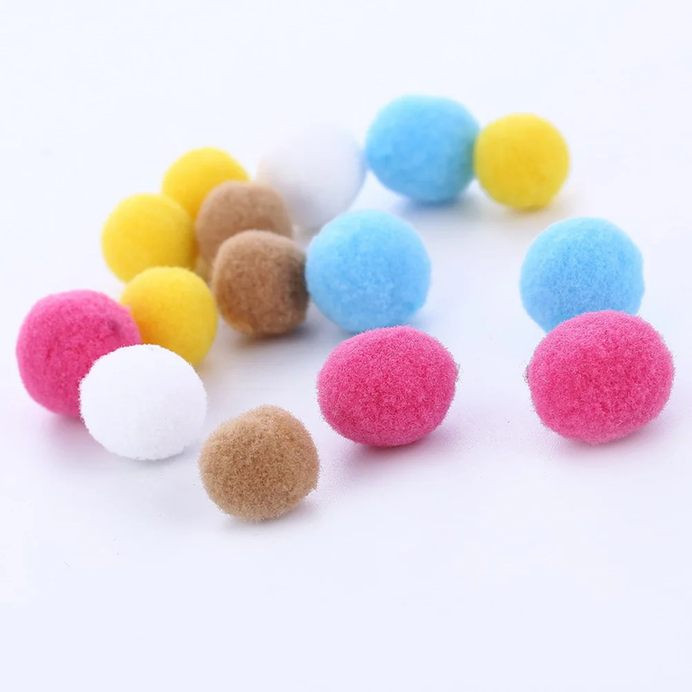 100pcs Mix Color Craft Cotton Acrylic Ball Aromatherapy Essential Oil Diffuser Fit Locket Pendant Necklace （Random Color)