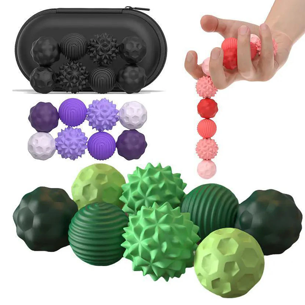 Rolo de silicone ímãs bolas brinquedo de descompressão para crianças adultos item de relaxamento doméstico