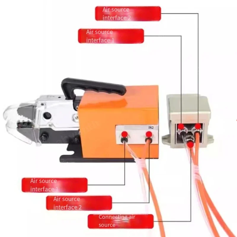 Pneumatic Crimping Pliers Terminal Crimping Machine Cold Pressing Terminal Machine Multi-Function Crimping Tool Die Jaw Am10