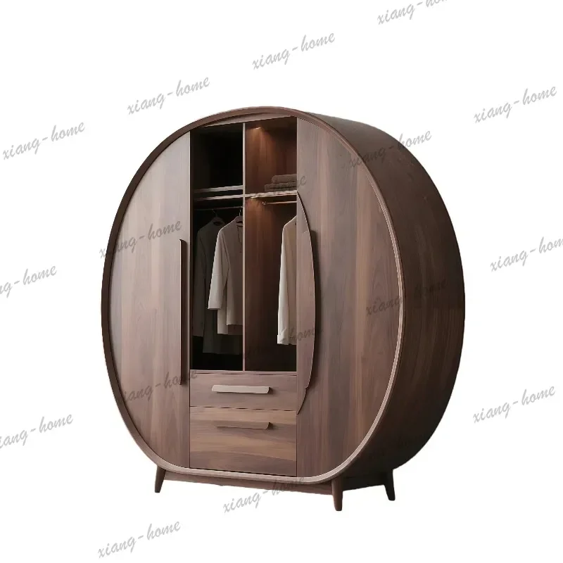 Luxury Large Wood Wardrobes Customized Modern Multiple Purpose Cupboard Clothes Organizer Wooden