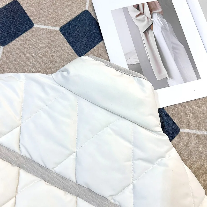 سترة Lingge من القطن بياقة واقفة للرجال على طراز شتوي سميك ودافئ وفضفاض وسترة خبز راقية #2