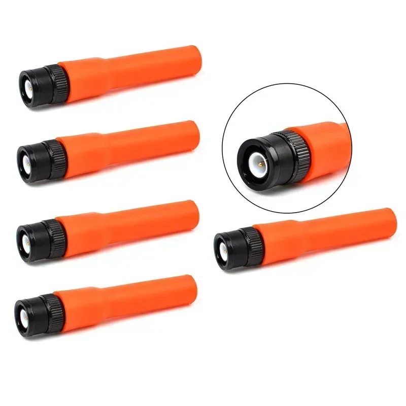 Lots 5pcs Soft SF20 Red BNC Connector VHF+UHF Antenna for Baofeng Kenwood 2 Way Dual Radio Walkie Talkie