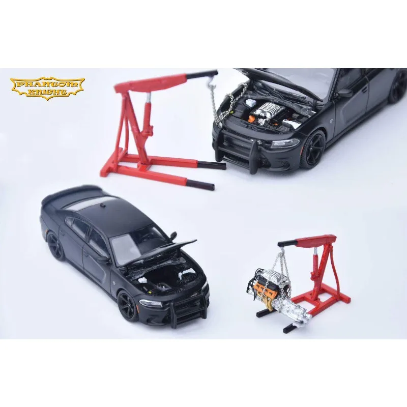 PK 1:64 Dodge War Horse SRT Hellcat, die cast alloy car model, male gift, adult collectible ornament, holiday gift.