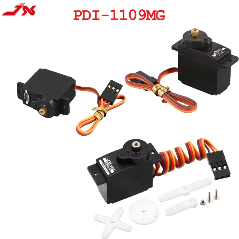 JX Servo PDI-1109MG 9g 2.5kg Metal Gear Digital Mini Servo for Fixed-wing 1/18 RC Car Boat Robot Arm Helicopter