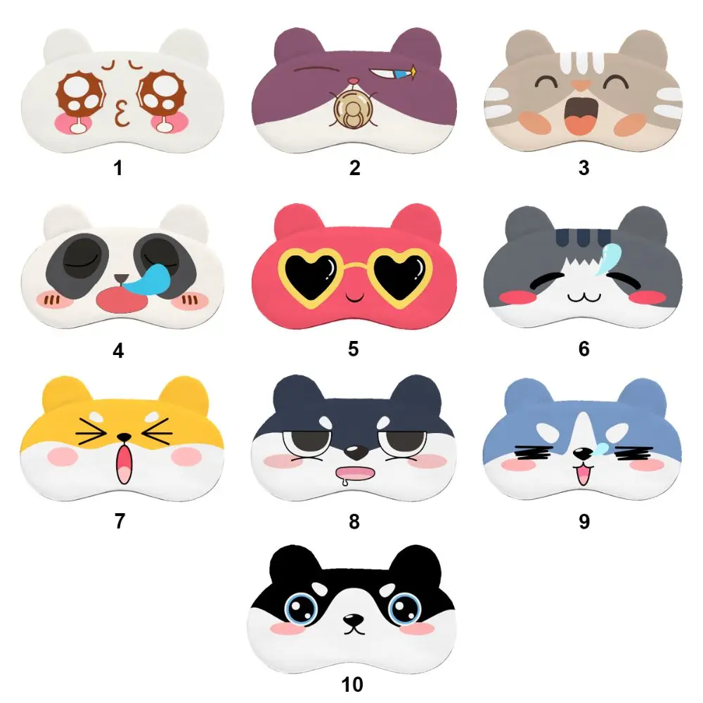 ที่ปิดตานอนเนื้อนุ่มผ้าปิดตารูปสัตว์รูปตัวการ์ตูนน่ารักอุปกรณ์สำหรับการนอนหลับที่ Comfort สุขภาพดี