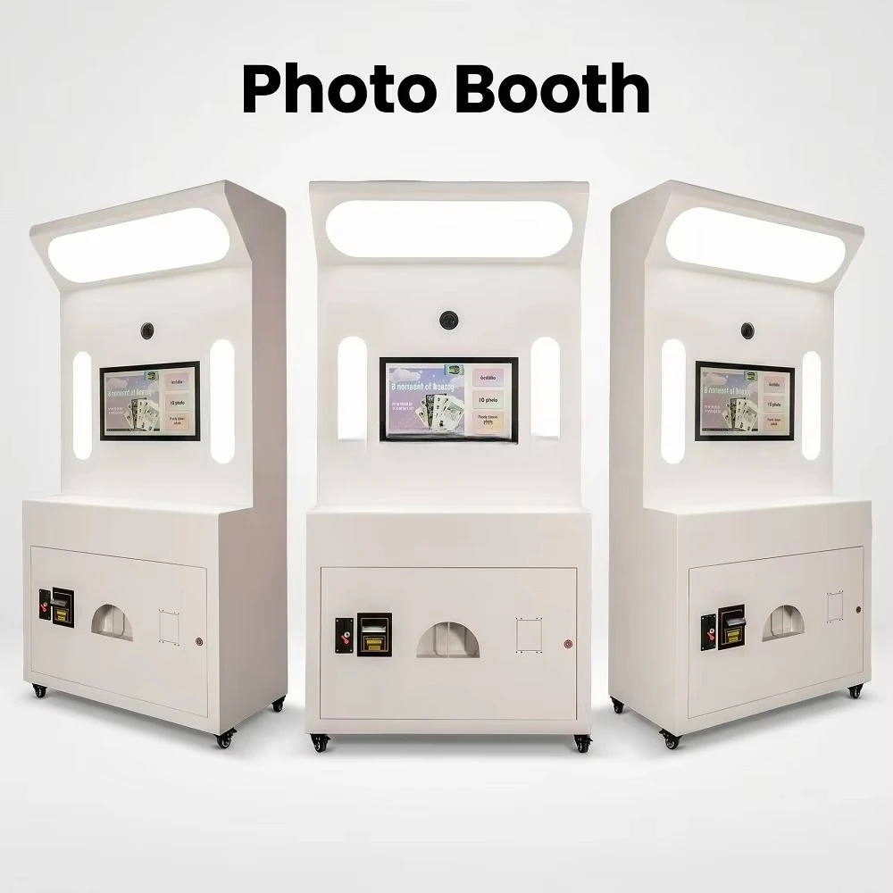 Self-Service Photo Booth Machine Business Photobooth Printer Kiosk  Compatibility Photo Vending Machine Print Function