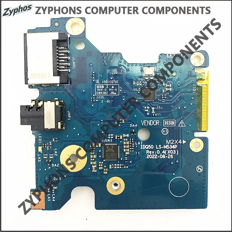 Internal USB Audio Ethernet Board LS-M534P For Dell G15 5530 5535 G16 7630 Laptop PC Mainboard Repair Spare Parts Original