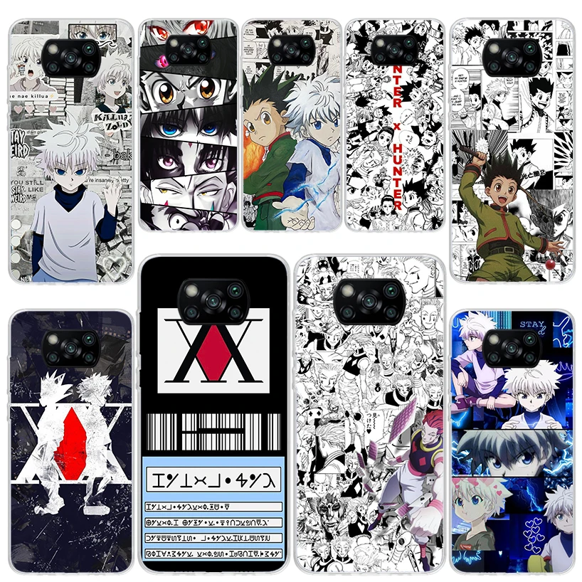 Anime Hunter HXH Soft Silicone Phone Case For Xiaomi Poco X3 NFC X4 GT X5 X6 F6 F5 Pro F4 F3 F2 F1 M5S M4 M3 M2 5G Cover X3 NFC 