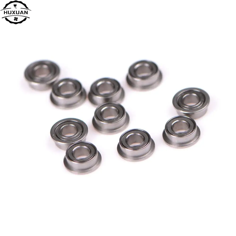 10 Pieces MF63zz 3x6x2.5mm Metal Double Shielded Miniature Deep Groove Flanged Ball Bearings For 3D Printer Wholesale