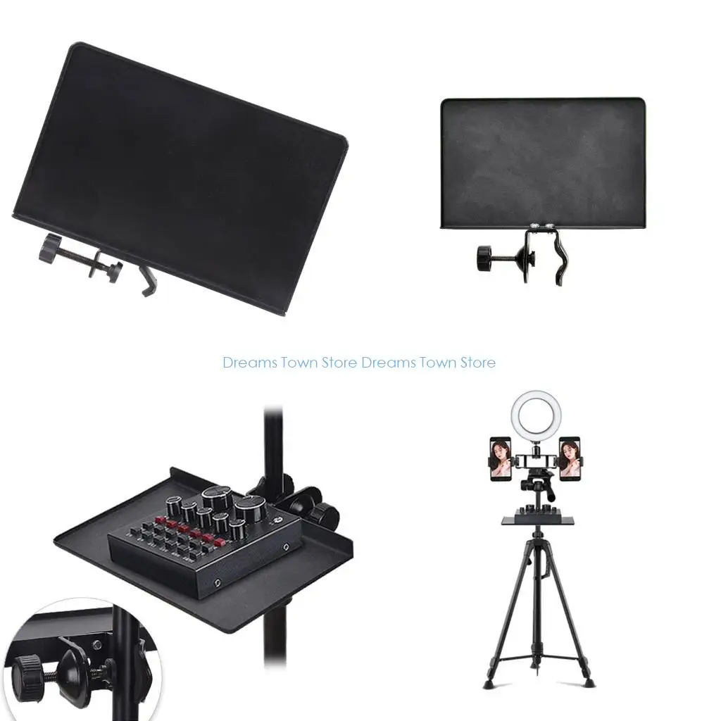 

HX6A Heavy Duty Adjustable Shelf Brackets Strips Sound Card Tray Pallet Rack Black for Home Office Stand Holder