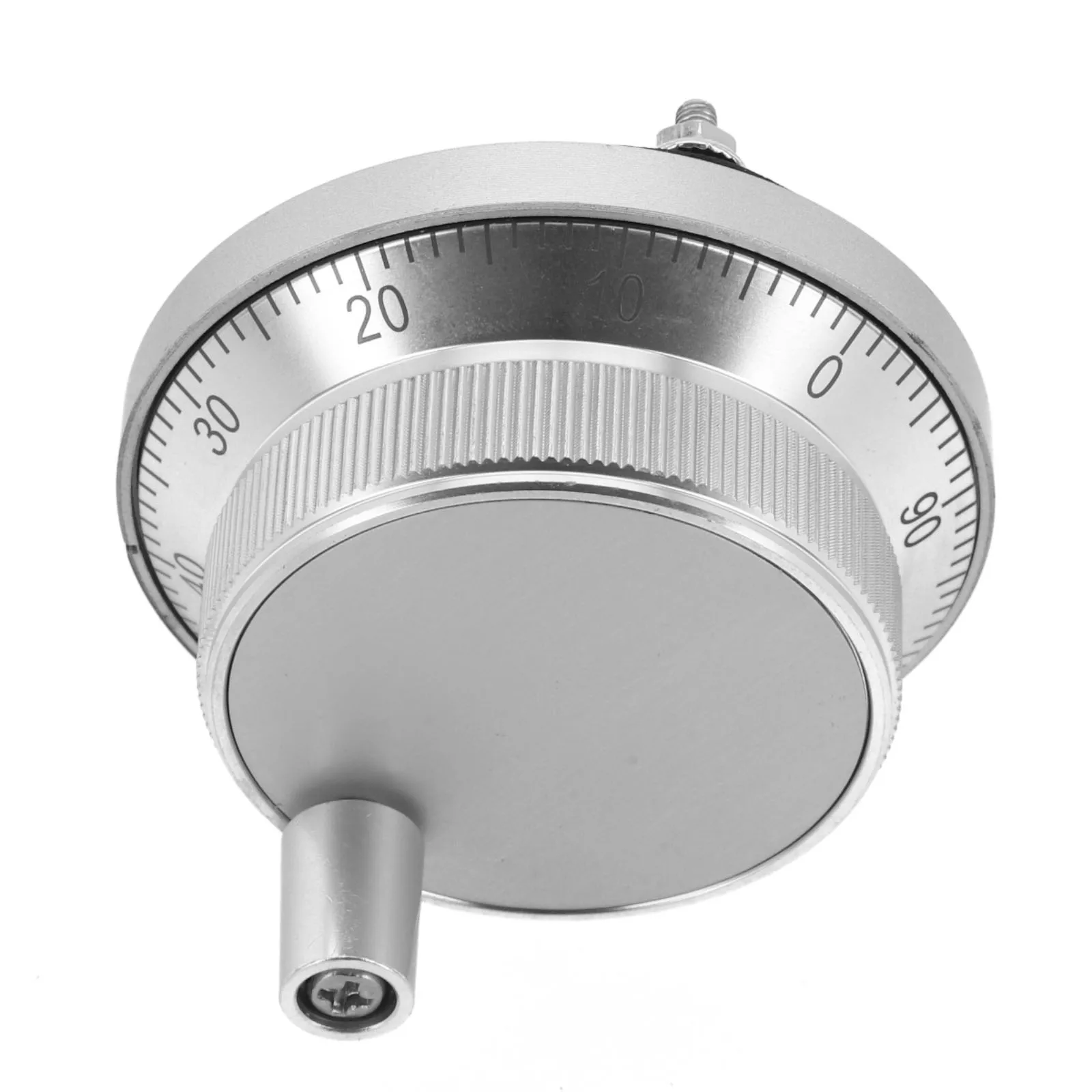

For CNC Engraving CNC Handwheel Electronic Handwheel 5V Voltage Aluminum Alloy Diameter 60MM High Reliability Silver Color