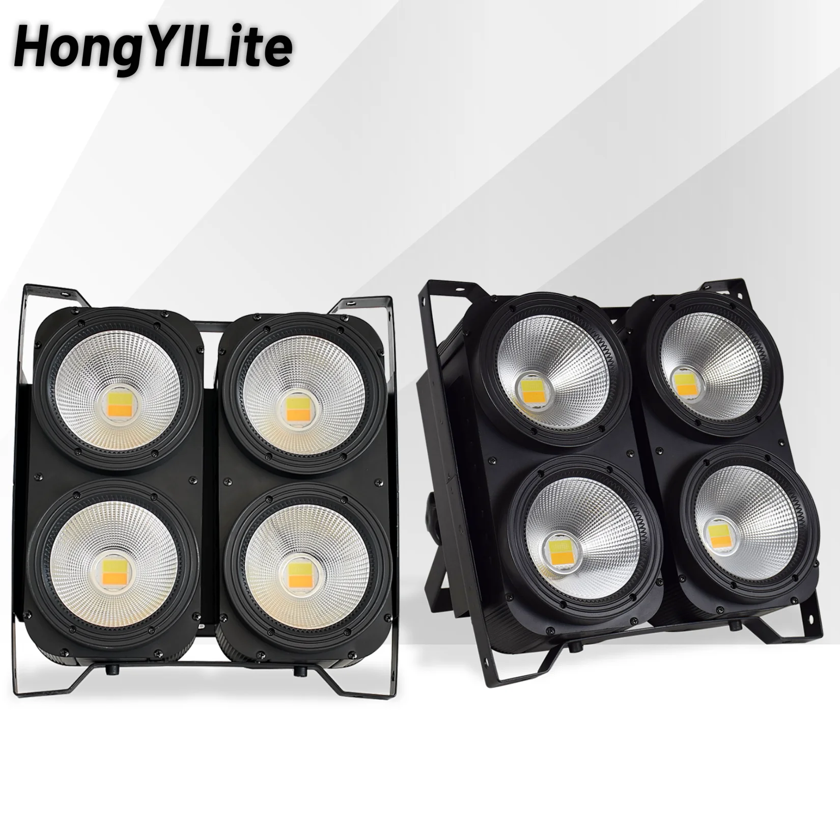 

HongYiLite Professional COB PAR Light 4x100 Вт двухцветный 3200K-5600K High CRI95 DMX512 Студийное видеоосвещение для фотостудии