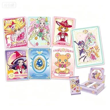 Mahou Tsukai Pretty Cure Collectible Trading Cards Booster Box Anime Flash Card Game Toy Random Blind Packs Girls Birthday Gift