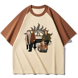 Supernatural t-shirts women modern style breathable anime top female anime clothes