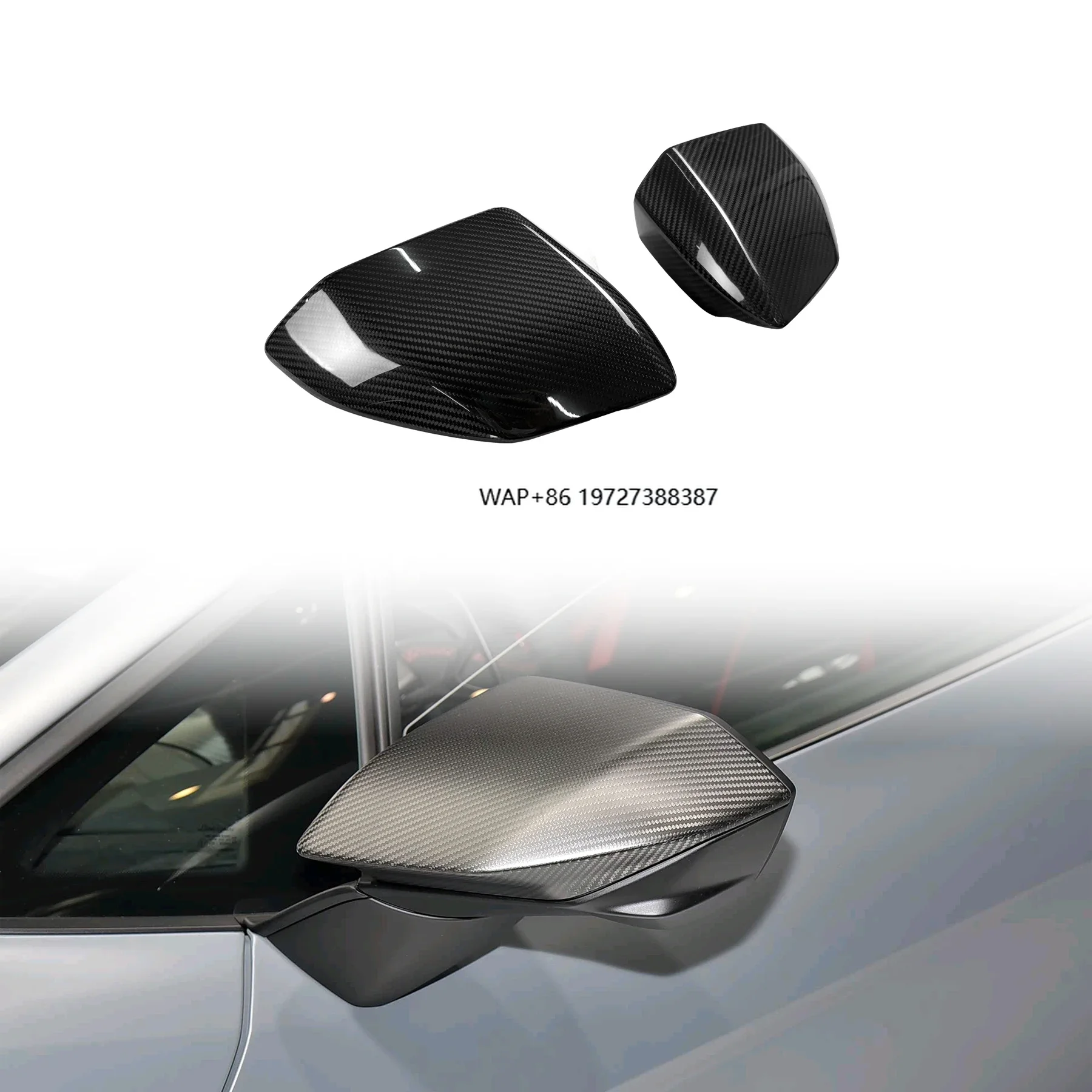 Revuelto OEM Style Auto Parts Dry Carbon Fiber Rear View Mirror Automotive Accessories for Revuelto