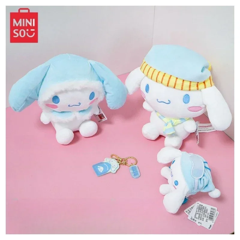 

MINISO Kawaii Sanrios Cinnamoroll плюшевая игрушка аниме мягкая плюшевая кукла мультяшная детская подушка милая девочка домашний орнамент подарок