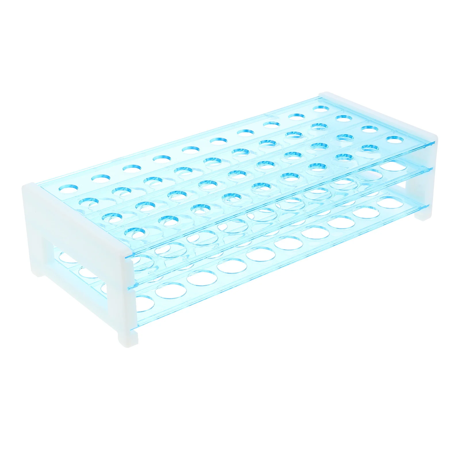 

Test Tube Holder Laboratory 40 Holes Detachable Plastic Tube Rack Durable Lightweight Rack for Research School and
