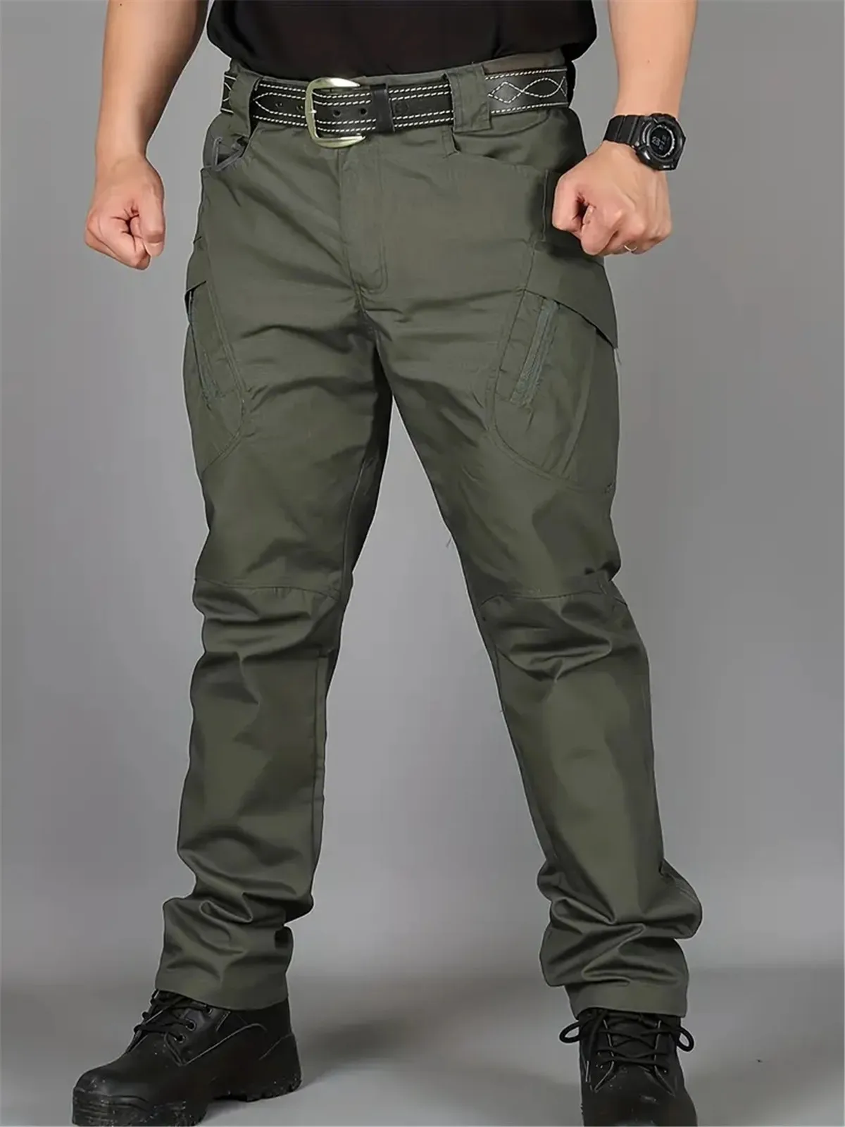 America Plus Size Fishing Suit Tactical Pants Men Camo Pants Plaid Training Suit 511 Pants Combat Work Suit Multi Pocket Pants