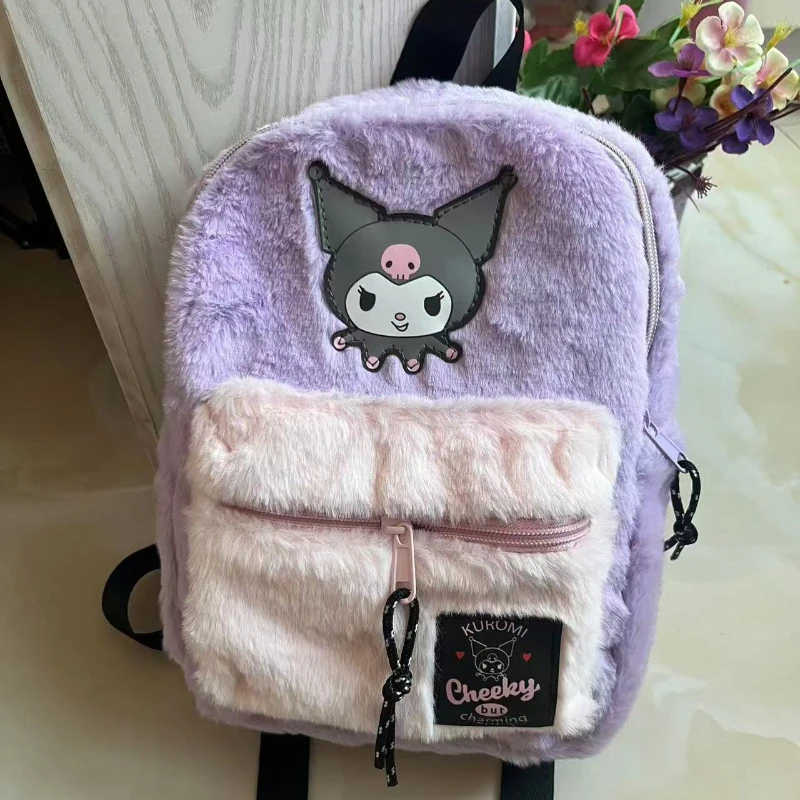 New Disney cartoon Stitch  Kuromi New Kids Backpack Mini Schoolbag Girls and Boys Cute Shoulder Bag