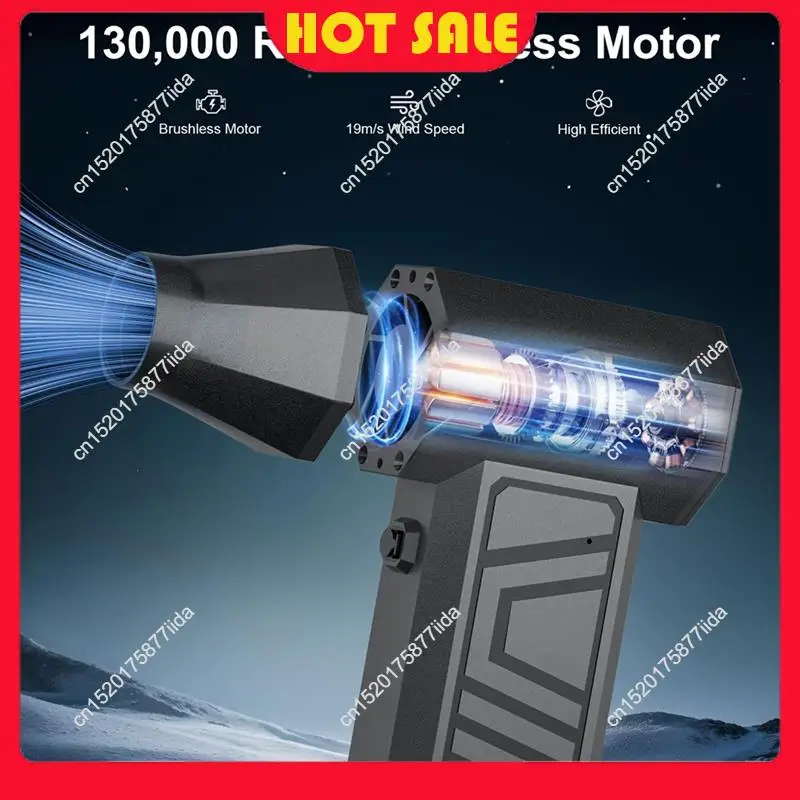 Needful 130, 000RPM Cordless Air Duster Mini High-Speed Blower Turbo Jet Fan Adjustable Power For Electronics Car For Cleaning