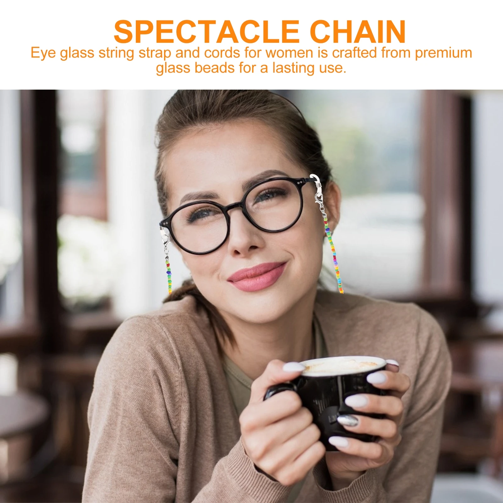 

3 Pcs Anti-slip Glasses Lanyard Chain Strap Colorful Beads Women Girls Eyeglass Accessory Spectacle Decor Safe Wear