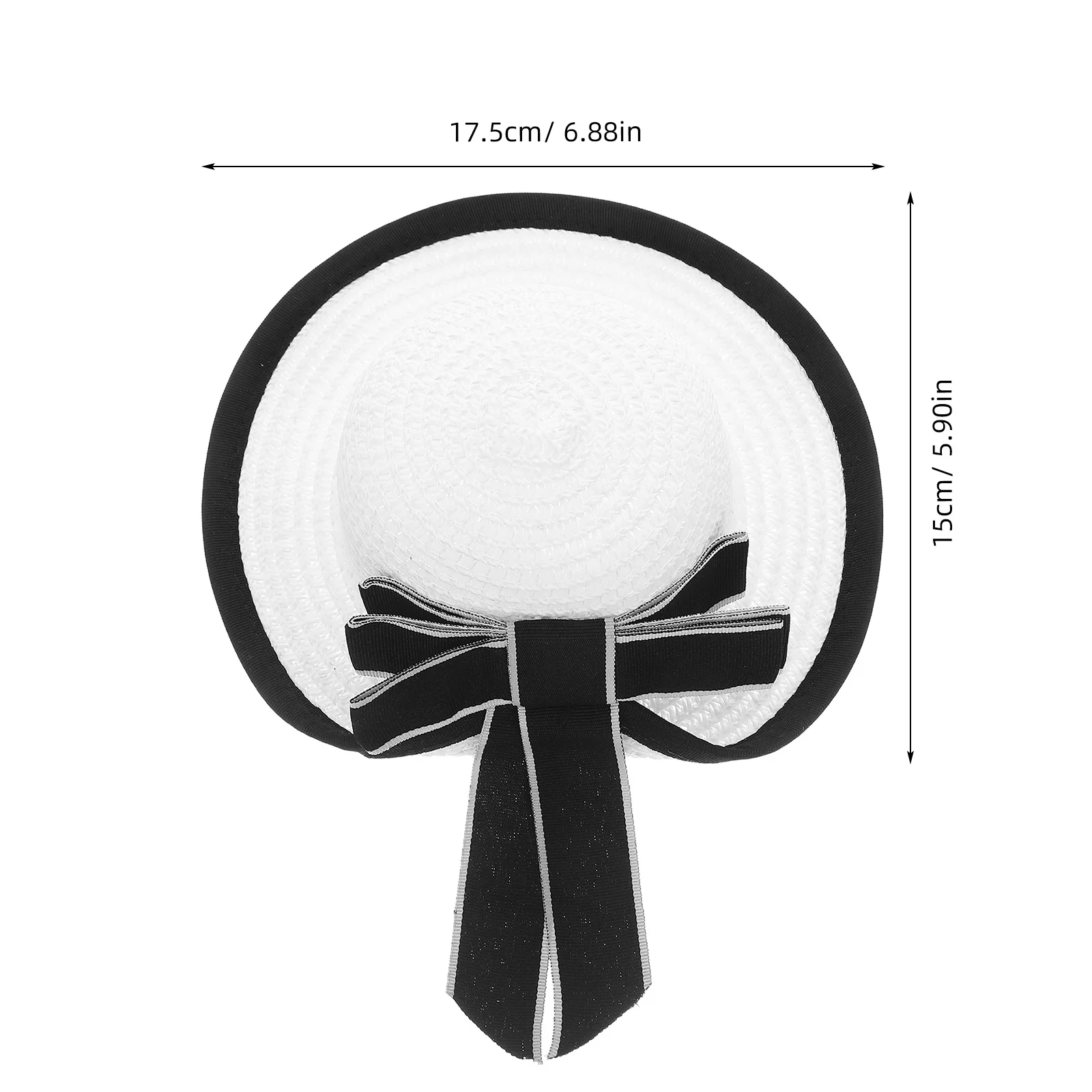 Mini cappelli di paglia realizzati con accessori per case delle bambole intricamente tessuti Texture leggera e realistica per la collezione di piccoli oggetti artigianali