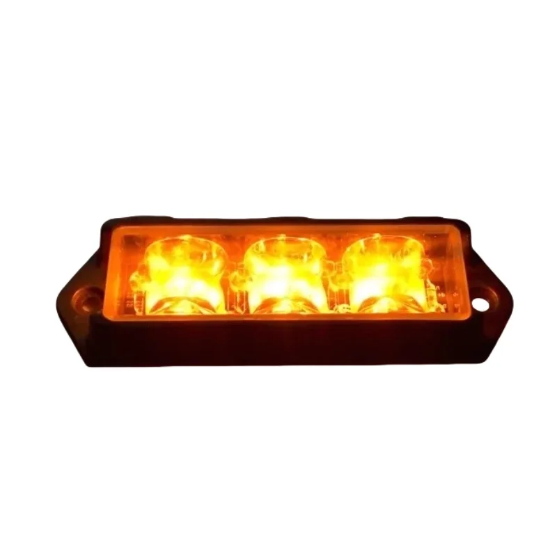 Bright 6Leds Car Strobe Warning Light,DC12V/24V 18W Led Grille flash light,Dual Color Emergenmcy Car Warning light,waterproof