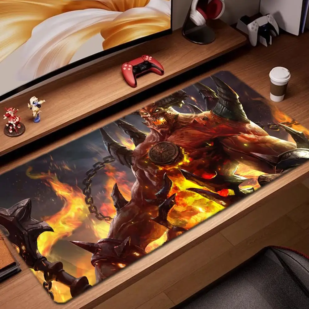 

Hell Demon Mouse Pad Game Accessories keyboard pad XXL large locking edge 900X400 mm table mat Gaming mousepad