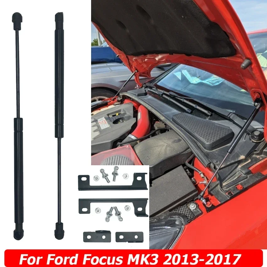 

Front Engine Bonnet Hood Gas Strut Shock Spring Lift Support Bars For Ford Focus MK3 2013 2014 2015 2016 2017 Car Accessories