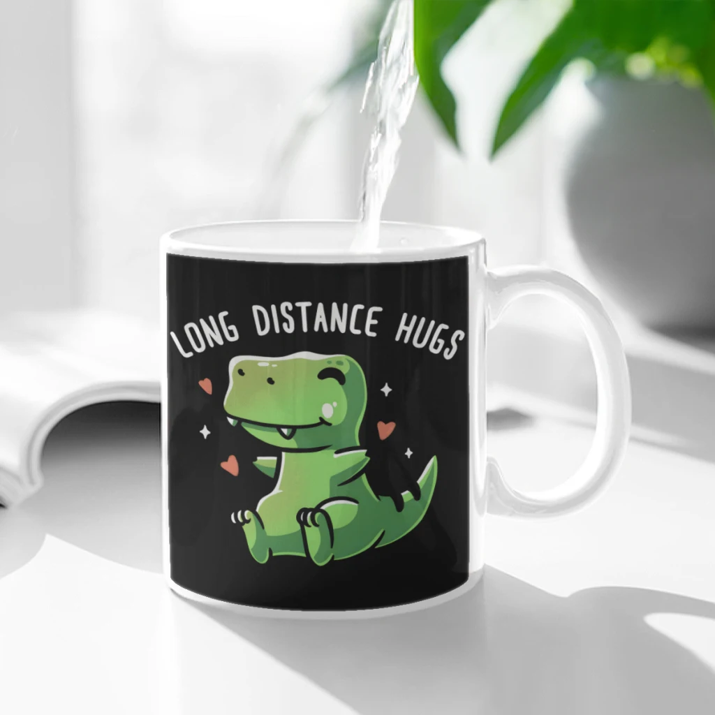 

Long Distance Hugs Ceramic Cup Coffee Oatmeal Breakfast Cup Creative Personality Mug