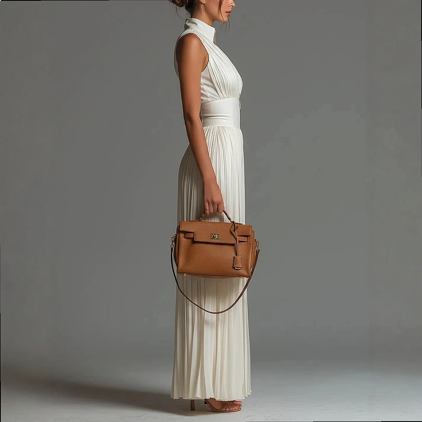 White Ruffle Halter Jumpsuit Women Long Wide Leg Pleated Fashion Sexy Overall Jumpsuits view 5