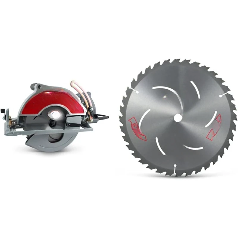 Magnesium Circular Saw Bundle with 36 Tooth Carbide Blade,Depth of cut at 90 degrees is 3-7/8 inches for the circular saw