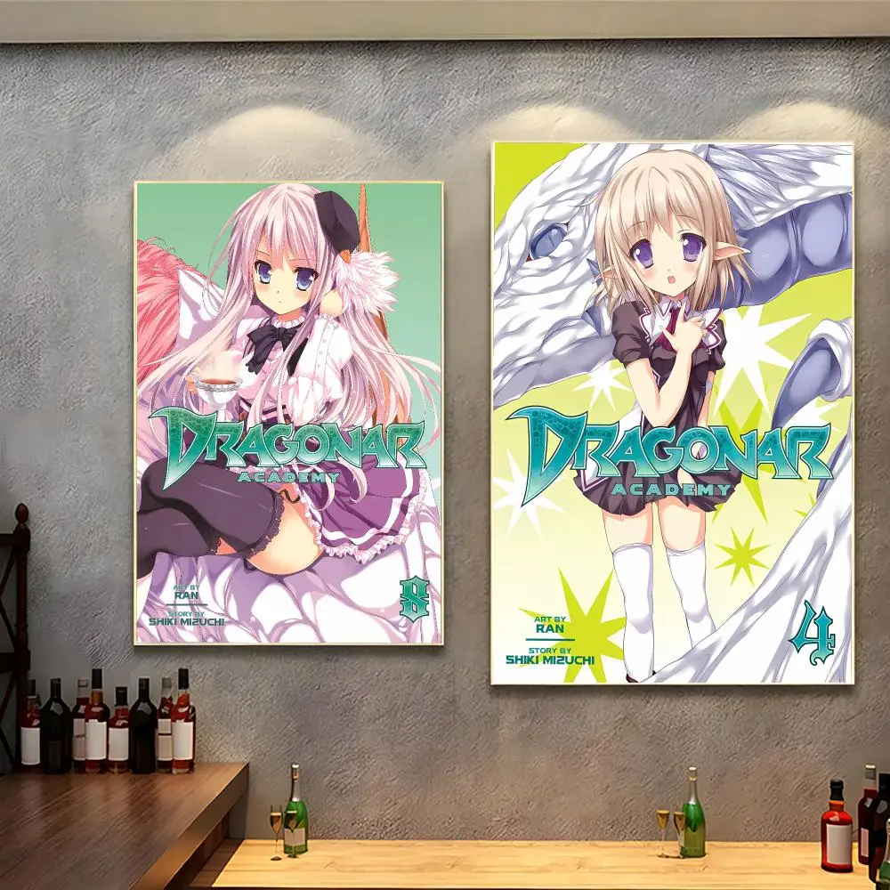 Fantasy School Anime D-Dragonar Academy Poster Wall Art Decal for Bedroom Study Decor Gifts