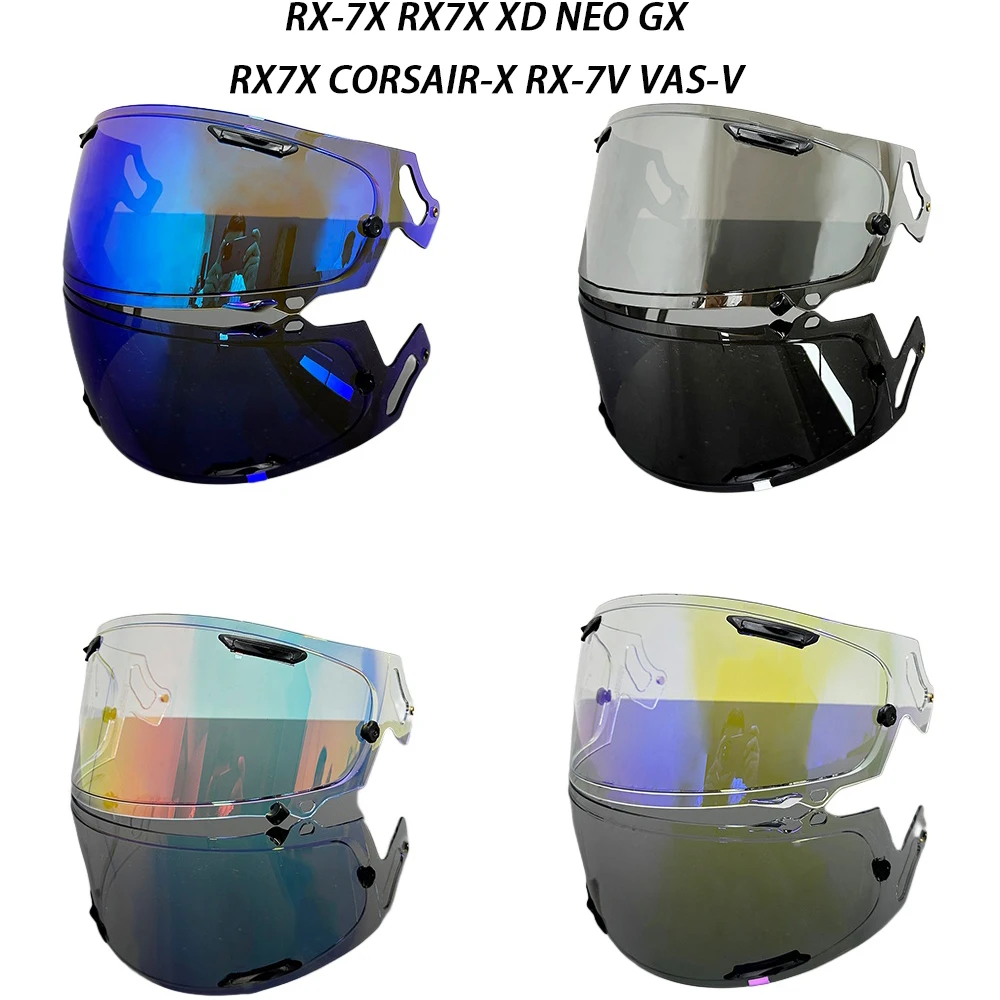 

Козырек для шлема, очки серебристо-красного цвета, сменные линзы для Arai RX-7X RX7X XD NEO GX RX7X CORSAIR-X RX-7V VAS-V, козырек для шлема