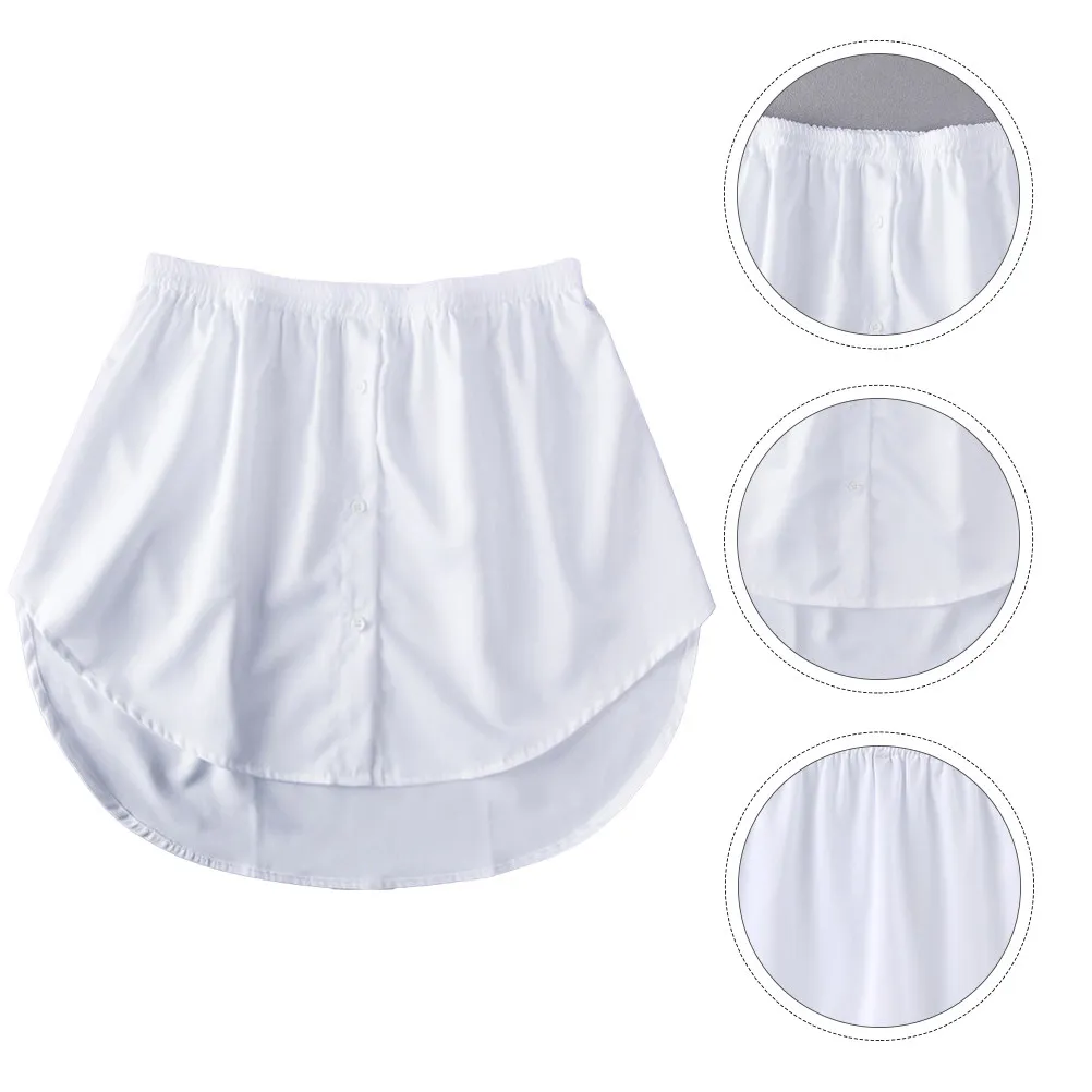 

1Pcs Women Fake Skirt Hem Versatile Casual Decoration for Sweater Sweatshirt T-Shirt Blouse All-Match Lightweight Comfortable